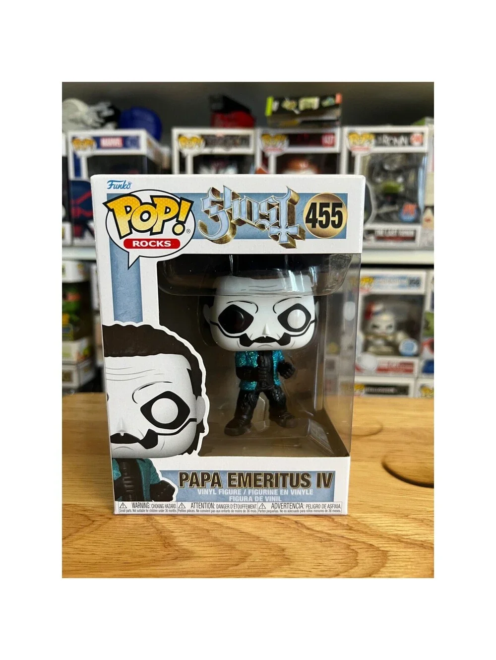 DIAMOND GLITTER Papa Emeritus IV Funko Pop #455 Ghost Rocks Vinyl Figurine Music